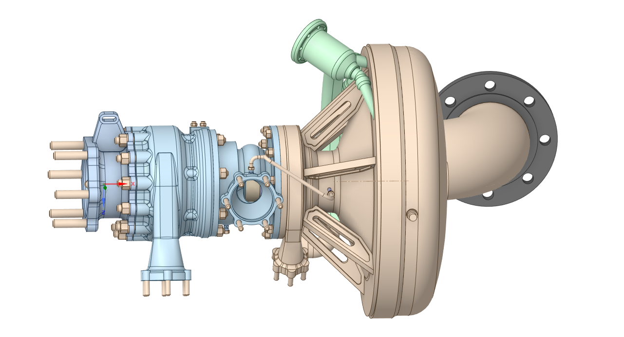 泵三维模型13:涡轮泵